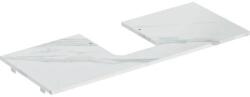 Geberit One márványhatású mosdópult középső kivágással, pultra ültethető tálformájú mosdóhoz 120x47cm, matt fehér 505.105. 00.1 (505.105.00.1) - szaniteresklimacenter