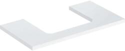 Geberit One mosdópult középső kivágással, pultra ültethető mosdóhoz 90x47 cm, magasfényű fehér 505.283. 00.1 (505.283.00.1) - szaniteresklimacenter