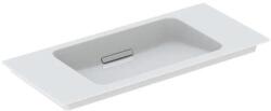 Geberit ONE rövidített kivitelű mosdó hátsó lefolyóval 90x40 cm, csaplyuk nélkül, fehér/króm 500.395. 01.1 (500.395.01.1) - szaniteresklimacenter