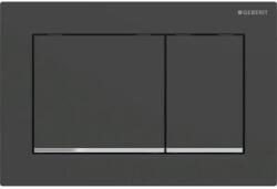 Geberit Omega30 működtetőlap 2 mennyiséges öblítéshez, easy-to-clean, matt fekete/króm 115.080. 14.1 (115.080.14.1) - szaniteresklimacenter