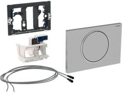 Geberit Sigma10 működtetőlap, WC öblítés elektronikus működtetéssel, hálózati üzem, 1 mennyiséges öblítés, szálcsiszolt 115.863. SN. 6 (115.863.SN.6) - szaniteresklimacenter