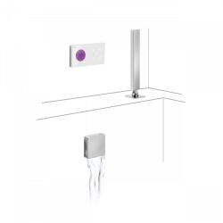 TRES Shower Technology falba építhető elektronikus termosztátos kádszett 09286571 (09286571)