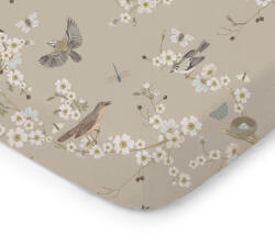 ColorStories Pamut lepedő babaágyhoz "Énekesmadarak (106942)