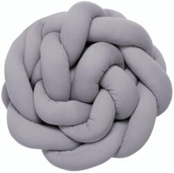  Fonott pamut rácsvédő - 210 cm - szürke (832327)