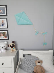  3D fali papírsárkány dekoráció - menta (783663)