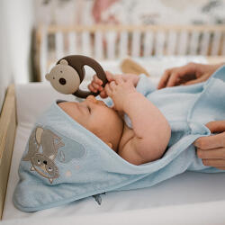  Bambusz törölköző kapucnival - kék (229537)