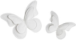 PetitLaMisska 3D fali pillangó dekoráció - világosszürke (2db) (340926)