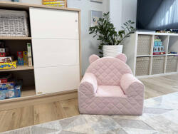 PetitLaMisska Velvet babafotel - babarózsaszín (636219)