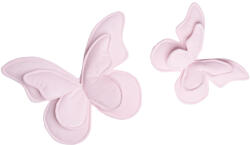 PetitLaMisska 3D fali pillangó dekoráció - babarózsaszín (2db) (727446)