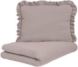  Fodros muszlin ágyneműszett 120x90cm - bézs (655661)