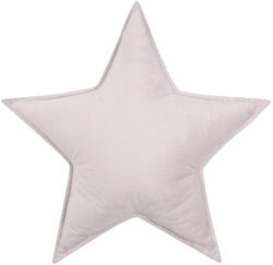  Csillag alakú velvet díszpárna - szürke (727127)