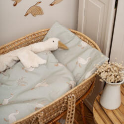 ColorStories Baba ágyneműgarnitúra töltettel "Happy Goose" - olíva (591848)