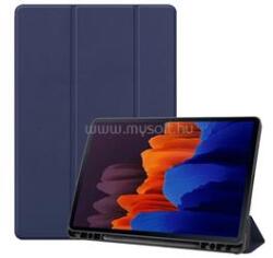 Gigapack Tok álló, bőr hatású (aktív FLIP, oldalra nyíló, TRIFOLD, asztali tartó, ceruza tartó) SÖTÉTKÉK (GP-102878) (GP-102878)