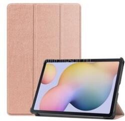 Gigapack Samsung Tab S8 LTE / Tab S8 WIFI / Tab S7 LTE GIGAPACK Tok álló, bőr hatású FLIP, asztali tartó, ROZÉARANY (GP-115362) (GP-115362)