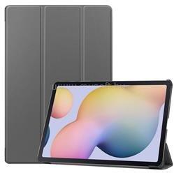 Gigapack Samsung Tab S7 Plus WIFI 5G GIGAPACK Tok álló, bőr hatású aktív FLIP, asztali tartó, SÖTÉTSZÜRKE (GP-99285) (GP-99285)