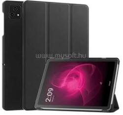 Gigapack Tok álló, bőr hatású (aktív FLIP, oldalra nyíló, TRIFOLD, asztali tartó) FEKETE (GP-153201) (GP-153201)