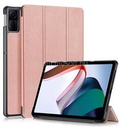 Gigapack Redmi Pad SE 11 GIGAPACK Tok álló, bőr hatású aktív FLIP, asztali tartó, ROZÉARANY (GP-150454) (GP-150454)