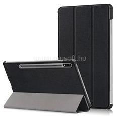 Gigapack Samsung Tab S7 FE 5G / Tab S7 FE WIFI GIGAPACK Tok álló, bőr hatású aktív FLIP, ceruza tartó, FEKETE (GP-110202) (GP-110202)