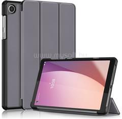 Gigapack Lenovo Tab M8 Gen4 / Tab M8 Gen4 GIGAPACK Tok álló, bőr hatású FLIP, asztali tartó, SÖTÉTSZÜRKE (GP-155081) (GP-155081)