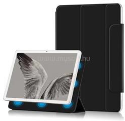 Gigapack Tok álló, bőr hatású (aktív FLIP, mágneses, oldalra nyíló, TRIFOLD, asztali tartó) FEKETE (GP-146598) (GP-146598)