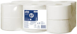 Tork toalettpapír T2 mini Jumbo Advanced szürke levélmintával, 2r. , fehér, 170m/tek, 12tek/karton (DA503XSZHT120280)