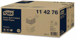 Tork toalettpapír T3, hajtogatott Extra soft folded, 2r. , fehér, 252lap/csg, 30csg/karton (DA503XSZHT114276)