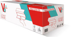 Alpha V hajtogatott kéztörlő 2 rétegű, fehér, 21x23cm, 100% cellulóz, 10x220 lap/karton (DA503XSZAD092123V-EF)