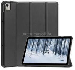 Gigapack Nokia T21 Wi-Fi / T21 LTE GIGAPACK Tok álló, bőr hatású aktív FLIP, asztali tartó, FEKETE (GP-137940) (GP-137940)