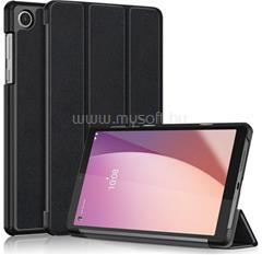 Gigapack Tok álló, bőr hatású (FLIP, oldalra nyíló, TRIFOLD, asztali tartó) FEKETE (GP-155076) (GP-155076)