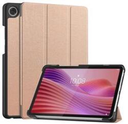 Gigapack Lenovo Tab One GIGAPACK Tok álló, bőr hatású aktív FLIP, asztali tartó, ROZÉARANY (GP-172705) (GP-172705)