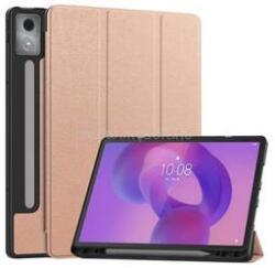 Gigapack Lenovo Idea Tab Pro GIGAPACK Tok álló, bőr hatású aktív FLIP, ceruza tartó, ROZÉARANY (GP-168541) (GP-168541)