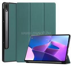 Gigapack Lenovo Tab P12 Pro GIGAPACK tok álló, bőr hatású aktív FLIP, ceruza tartó, SÖTÉTZÖLD (GP-121297) (GP-121297)