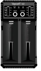 vapecell Univerzális töltő két porttal Vapcell U2, minden típusú akkumulátort tölt, USB táp, 2A sebesség (d-02-08-528)