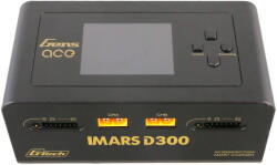 Gens ace Akkutöltő, Gens Ace, IMARS D300 G-Tech, AC/DC 300W/700W, 2 csatornás, fekete, 145x76x62mm (MEN-IP-414606)