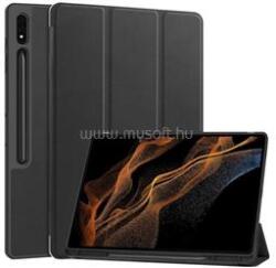 Gigapack Samsung Tab S10 Ultra LTE / Tab S10 Ultra WIFI GIGAPACK Tok álló, bőr hatású aktív FLIP, ceruza tartó, FEKETE (GP-163646) (GP-163646)