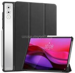 Gigapack Lenovo Yoga Tab Plus GIGAPACK Tok álló, bőr hatású aktív FLIP, asztali tartó, FEKETE (GP-174163) (GP-174163)