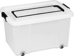 NHG IRIS Uno Box 50 literes tárolódoboz zárható tetővel, kerekekkel, fogóval húzható 20460800 (20460800) - emag