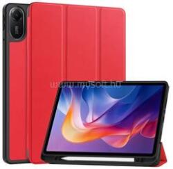 Gigapack Redmi Pad 2 GIGAPACK Tok álló, bőr hatású aktív FLIP, ceruza tartó, PIROS (GP-171812) (GP-171812)
