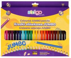 strigo Jumbo színes ceruza, háromszög alakú, hegyezővel, 24 szín (EMGSSC354)