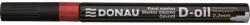 DONAU D-Olajfesték jelölő, 2, 2 mm-es írás, vékony test, piros (TSV07-0335904)