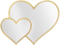 Mauro Ferretti Dekoratív tükör Mauro Ferretti Glam Dupla szív 65X2X50 cm, Arany (0660490000)