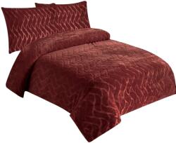 Jahu mikroflanel, hullámos, terrakotta, 140 × 200, 70 × 90 cm