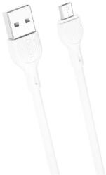 XO Design Cablu de date si Incarcare XO Design NB200 USB la MicroUSB 1m 2.1A Alb