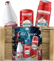Old Spice Kincses ajándékcsomag: Deep Sea stift dezodor, 50 ml + Tusfürdő, 250 ml + Captain borotválkozás utáni arcszesz, 100 ml