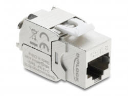 Delock Keystone modul RJ45 aljzat LSA Cat. 8.1, árnyékolt, szerszám nélküli (90715) (90715)