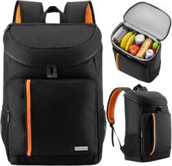 Zagatto Hőszigetelt hátizsák, Zagatto, Fekete, Ideális piknikezéshez, strandra, családi kirándulásokhoz, 25 L, Méretek 30x15x45, Hőszigetelt fő rekesz, Állítható pántok, ZG957 (ZG957)