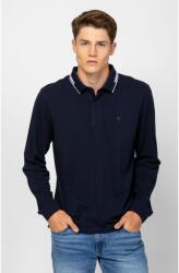 Heavy Tools CARTER NAVY S férfi galléros hosszúujjú póló (T22006W2502.S)