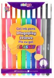 strigo Classic gél toll, 0, 8 mm, 10 szín/készlet (EMGSSC427)