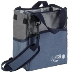 Welora Hőszigetelt táska cipzárral, 8L, 22x15x25cm, kék farmer antracit (JM1231442)