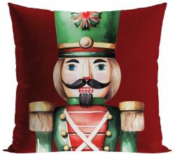 Markizeta Home Párnahuzat, Markizeta, Diótörő, 45x45cm, rózsaszín, bársony (MAR_82383)